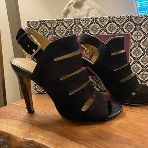 Isola Barrington Black Suede Heels